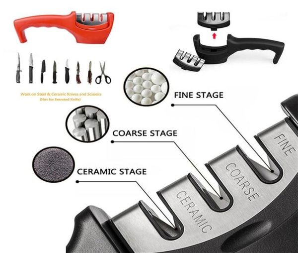 Professionelles Messerschärfer Edelstahl Keramikmesser Schärfen Stein Wolfram Stahl Diamant Spitzer Küche Tools227u6155789