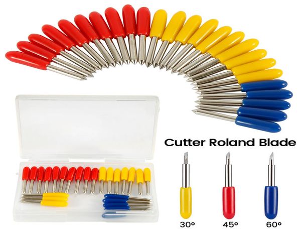 25pcs 30 45 60 graus Roland Cricut Cricter Plotter Vinil Cutter Blades Offset Cricut Machine Cutter Router Bit5284398