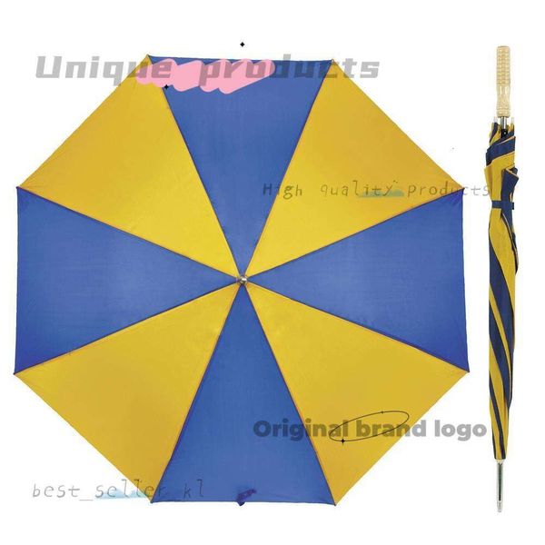 Ombrellas Big Long Designer Golf Umbrella Men Uv Protection Fibra di carbonio Donne Golf Umbrella Super Deluxe Auto Auto a vento Rain Resistenza Stripes Canopy 34