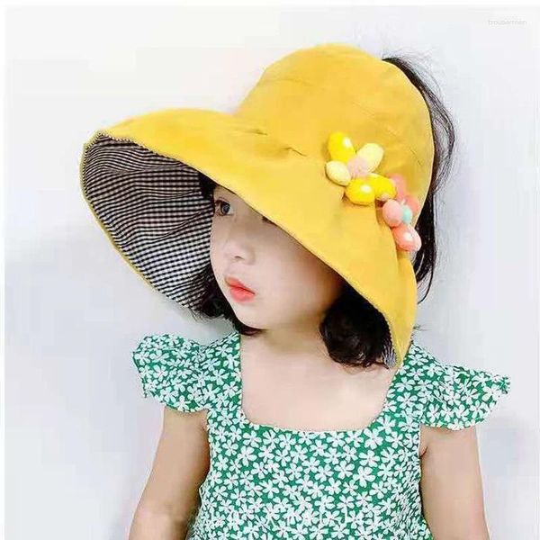 Berets foux sun ats summer gild hilds boys bydren chidren wide brim складываемое пустое тысяче