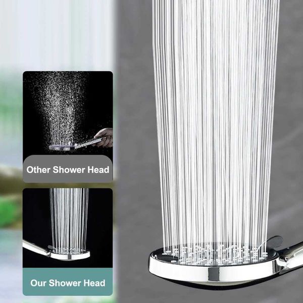 Banheiro chuveiro cabeças de alta pressão Cabeça de chuveiro 3 modos Ajuste os chuveiros de massagem Rauva