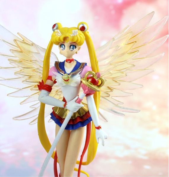 Japan Anime 16cm Sailor Moon Kleid Königin Action Figur PVC Hochzeitskleidsammlung Model Spielzeug für Dekor Cartoon Doll Geschenk