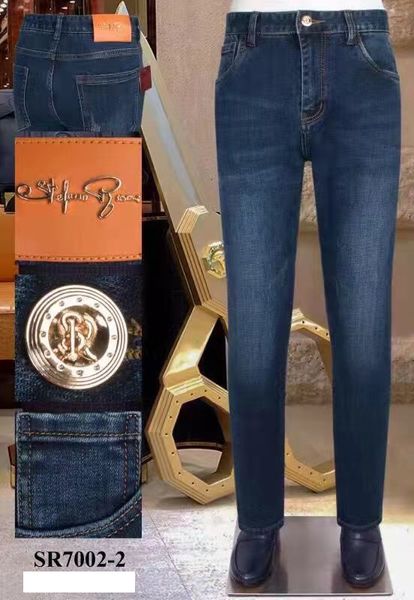 Männer Jeans Herbst- und Wintergeschäft britische warme Baumwollhosen