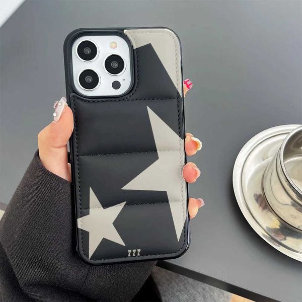 Casos de telefone celular Caso de telefone da sorte Lucky Fortune Seven Puffer Phone Capa 3D à prova de choque para iPhone 15 14 12 11 Pro Max Plus Telefone Melhor Idéia de Presente J0509