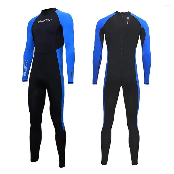 Kadın Mayo Tam Vücut Dalış Wetsuit Spor Derileri Erkekler İçin Kızarık Koruma Kadın UV Koruma Uzun Kollu Tek Parça Şnorkel