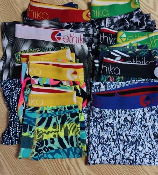 Colorida aleatória design de roupas íntimas cuecas masculinos masculinos machos masculinos boxer cuecas confortáveis Cuecas boxer2801422