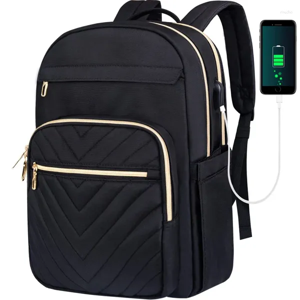 Bolsas escolares Moda feminina Laptop Bussines Backpack A Outdoor Travel à prova d'água Maternidade Mommy Mommy