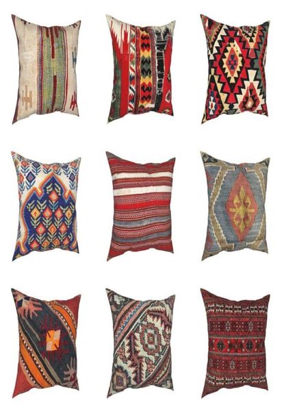 Disciondecorative Pillow Baluch Flatweave Antique Case Boho Kilim Этнический винтажный персидский ковер