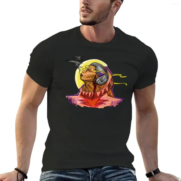 As camisetas de camisetas Astro de homens masculinas personalizam camisetas pretas para homens