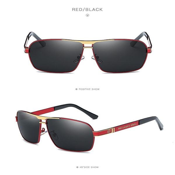 2019 Brand polarizzati occhiali da sole Mercedes uomini uomini nuovi occhi di moda proteggono gli occhiali da sole con accessori unisex che guida gli occhiali Oculos de Sol 262p