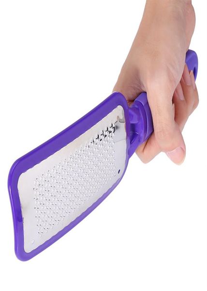 File del piede viola Dry Skin Callus Remover Hand Metal Rasp Scrubber Dead Skin Care Strumento di cura della pelle Pedicure2396385