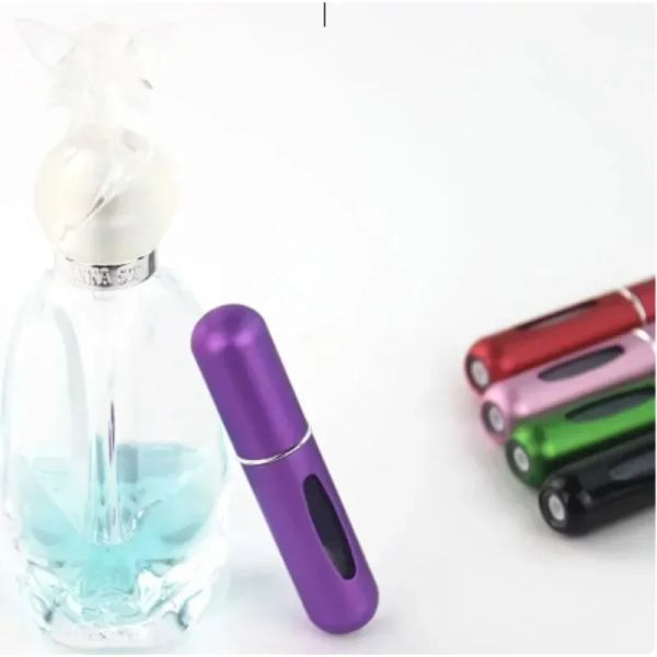 Novo recipiente de líquido de preenchimento de preenchimento de preenchimento de 5 ml de preenchimento de 5 ml para dispensador de spray de cosméticos Pressione Cabeça portátil Travelfor Cosmetics Líquido Recipiente de líquido