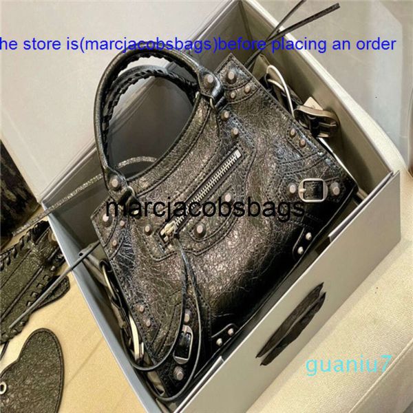 Balencig Bag Balencias Designer 7A mais recente Le Cagole XS Grande designer esmagado Couro real New Style Moda