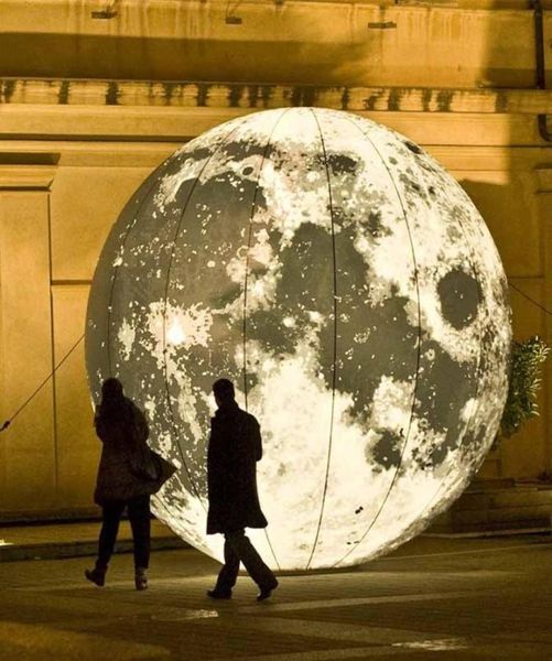 Balloon a globo di 3 m di diametro Oxford Modelli Moon gonfiabili Moon INFLABLABILE Modello Moon gonfiabile per la mostra1391849