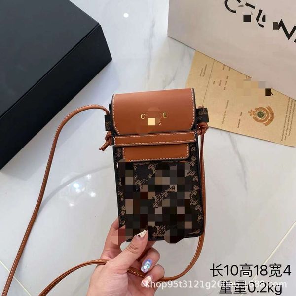 Novo arco triunfal de moda versátil avançado um ombro crossbody mini saco de telefone zero carteira 80% fábrica por atacado