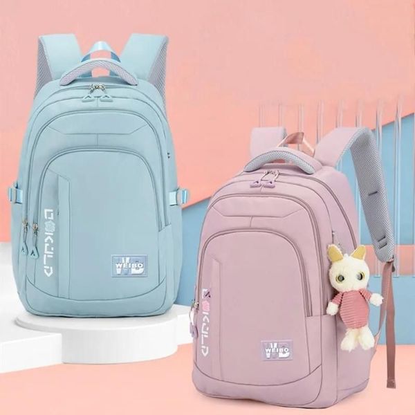 Rucksäcke wasserdichte Grundschulkinder Taschen Orthopädische Kinder Kinder Girls Schoolbag Buch Mochilas Tjdga