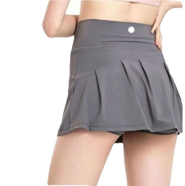 Lu Align Skirt Summer Gym Sports Salas de tênis para mulheres Skort Golf Golf Golf Pocket Yoga Lemon LL Woman Aritzia 6611Ess