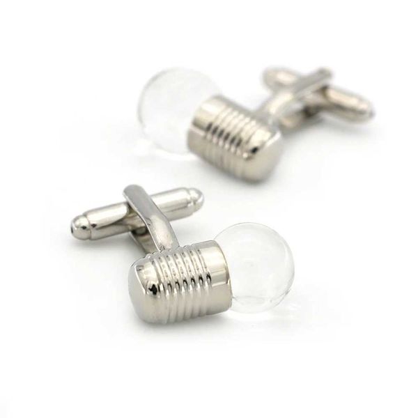 Cuffing Links IGame Lulb CuffLinks Silver Light Design Material di alta qualità Materiale Mano Pink Q240508