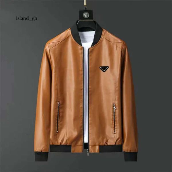 Jackets masculino Designer masculino Jaqueta de couro European American Brand Coat Autumn Winter Top Moda Trendência