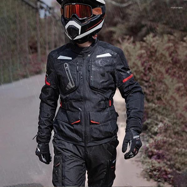 Abbigliamento per motociclisti in abiti da equitazione giacca da rally gare fuoristrada a quattro stagioni di abbigliamento impermeabile freddo di quattro stagioni CE.