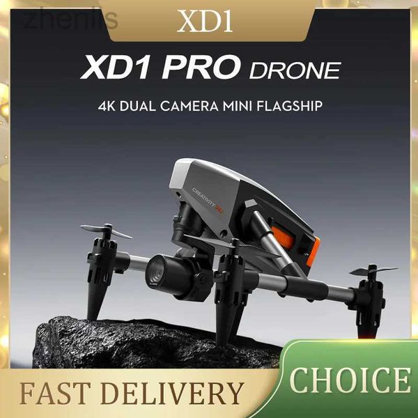 Dronlar mini rc alaşım dron çift kamera yüksek tanımlı wifi fpv katlanabilir fotoğrafçılık dört helikopter optik akış profesyonel drone xd1 çocuk oyuncak hediye d240509