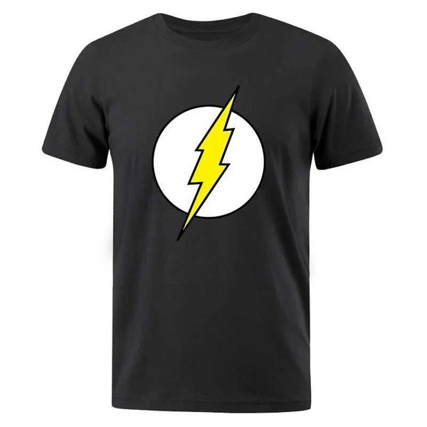 Herren-T-Shirts Das Urknalltheorie T-Shirt Lightning T-Shirt für Männer Baumwolle übergroß
