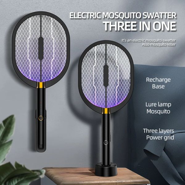 Zappers Mosquito Killer Anti Mosquitoes Electric USB Killer Racket Fly Swatter Electric Traps Flies Insect Repeller Home Mosquito Lampada