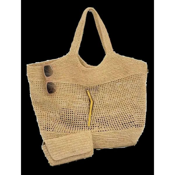 Icare Maxi-Tasche Designer Frauen Handtasche Raffias handgemachtem Stroh hochwertiger Strand große Kapazität Totes Einkaufstaschen Umhängetaschen Geldbörse