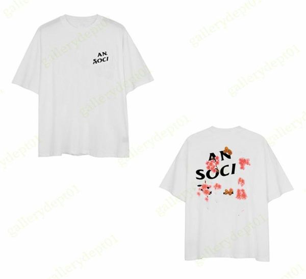 Herren T -Shirt Womens Designer T -Shirts Blitzreflexion T -Shirts Farbe Englische Alphabet Kleidung Kirschblüte Schmetterling Grafik3698386