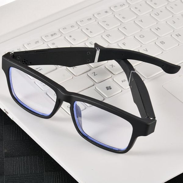 Óculos de sol Smart óculos sem fio Bluetooth Headset Conexão Chamada Música Universal Intelligent EyeGlasses Anti Blue Light Eyewear 338a