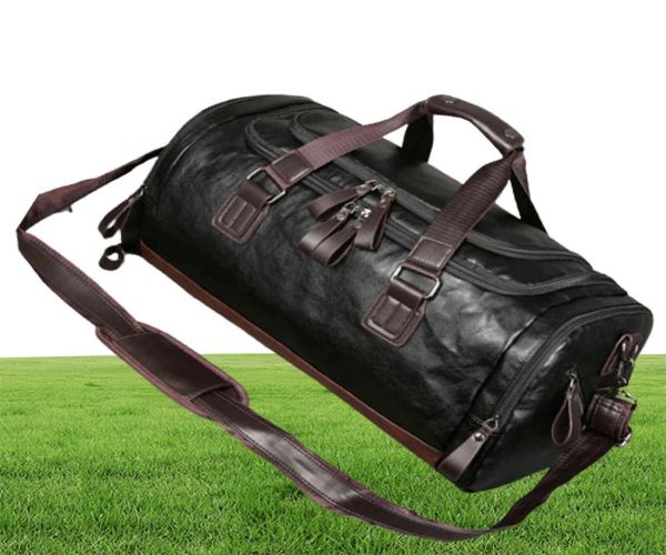 Bolsa de viagem de couro de qualidade de qualidade Carregar bolsa de bagagem Bolsa de Duffel Casual Tote Large Fim de semana XA631ZC 2111184516425