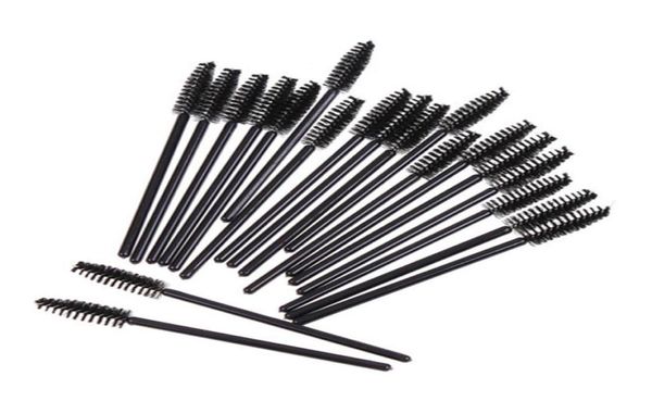 100 PCS x Cyelash Eye Lash preto Rímel descartável Varraques de varas de aranha