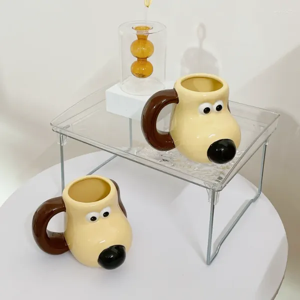 Tazze per cani ceramica tazza per la colazione il latte carino cartone animato caffè di grande capacità di compleanno regalo di compleanno per gril