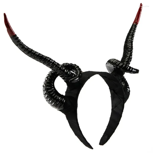 Hair Clips Antler Horn Handmade Animal Gothic Bands Hoop para shows ao vivo
