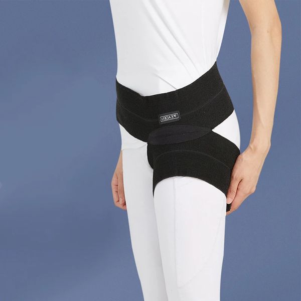 Cura 1 pcs Black Black protector Belt Belt Compression Braccia per le coscia per allevamento del dolore nervoso per la sciatica dell'anca.