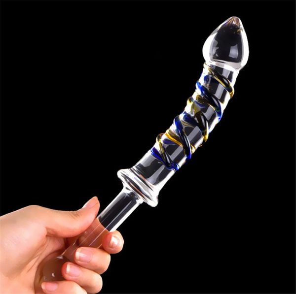 Crystal Gpoint Anus Plug Glass Sex Toys Мастурбация G Spot vaginal stirculation massager стеклянный фалло2461878