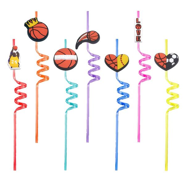 Parque de basquete de plástico descartável STS Basketball 10 Crazy Cartoon Crazy Drinking para festa de verão Favor Supplies Pop St With Decoration Kids Bi Ot8ZJ
