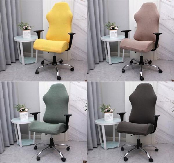 Elastic Gaming Competition Chair Covers Household Office Internet Cafe Rotierende Armlehre Stretch Stuhl Fälle 436 V22731469