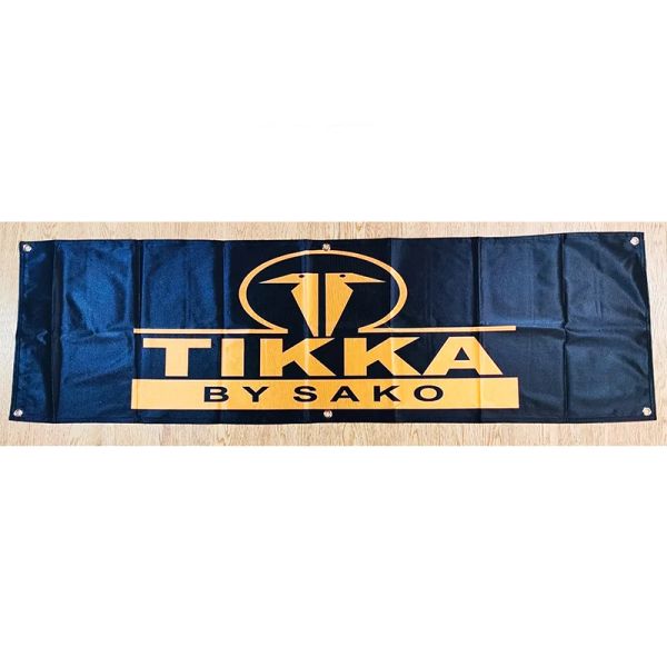 Aksesuarlar 130GSM 150D Malzeme Tikka tarafından Sako Gun Banner tarafından 1.5ft*5ft (45*150cm) Boyut Ev bayrağı kapalı açık dekor