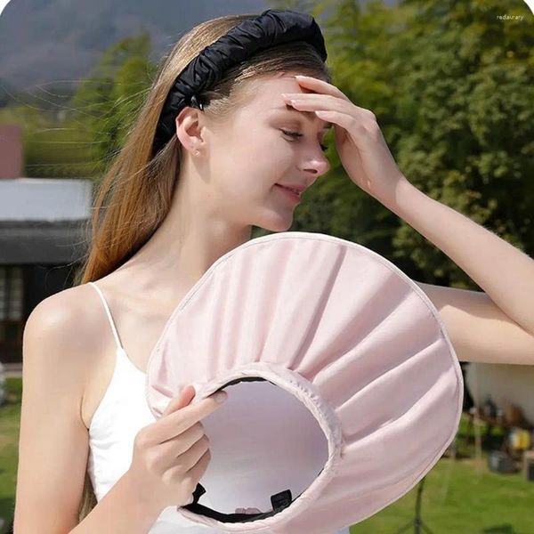 Cappelli larghi brim -protezione UV Protezione solare Suncreen Top Capite vuoto Sun Visor Shell Hat Hat Beach in stile coreano vacanza estiva