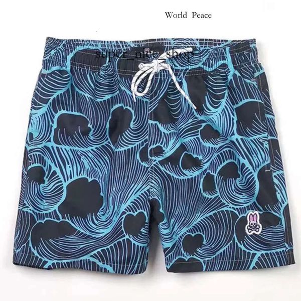 Psychological Bunny Shorts Herren Beach Shorts, American Brand Skull Kaninchen -Print Surf -Shorts, schnell trocknende Sommer -Hawaiian -Stil 490 121 2288