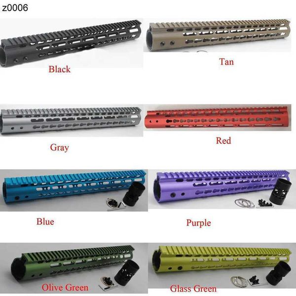 Bölüm 15 inç Keymod Handguard Ray Ücretsiz Şamandıra Montaj Sistemleri Ultralight Blackredtanbluegreypurgleglass Greenolive Yeşil RR