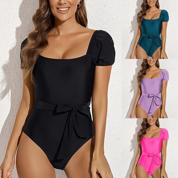 Meninas de banho feminina Meninas de biquíni Underwire Underwire for Women Razors Area Ladies Summer Solid Color Fashion Elastic Spa