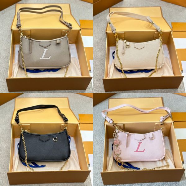Brand de designer de luxo gradiente rosa bolsas de cadeia Mahjong com morango corações de charme de couro ouro cinta crossbody bolsas de embreagem de festas de pão de axilas