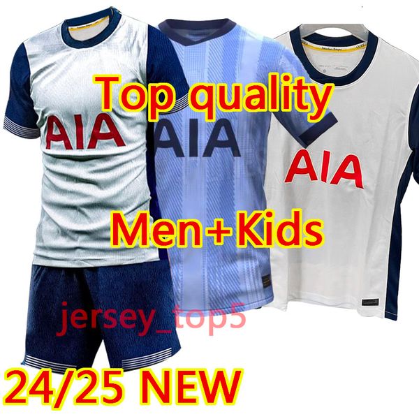 2024 2025 Maglie da calcio ttottenham camicie calcistiche calcio 24 25 uomini e bambini kit figlio Lucas lloris romero perisic kulusevski bentancur kane richarlison pedro porro