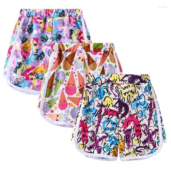 Shorts 3 pezzi/sacchetti per bambini ragazze cartone animato spiaggia per nuotare