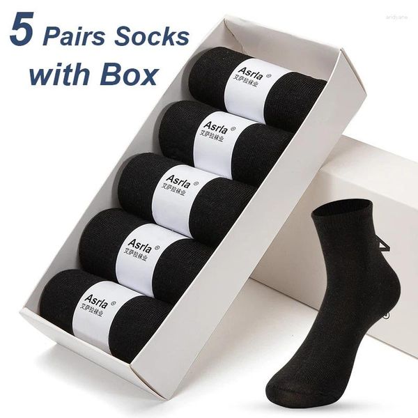 Herrensocken Urgot Brand 5 Paare Pairs Cotton Gift Box Business Damen Middle Tube Herbst und Winter Factory Outlet