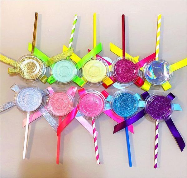 Caixas de lashes lollipop Box 3D Caixas de olhonelas de mink