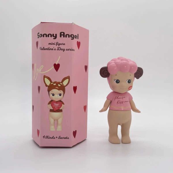 Blind Box Mini Figura Figura Dia dos Namorados Série 2019 Series Blind Box Toy para Girl Random Boxs Boxs Lucky Box Chocolate Fawn T240506