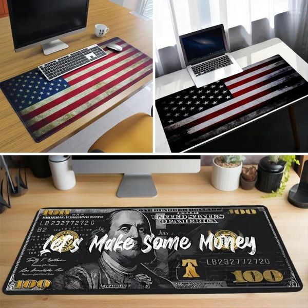 Halılar Amerikan bayrağı baskı mousepadleri dizüstü bilgisayar pedleri büyük fare pedi ev ofis bilgisayar masası klavye oyun masası mat için mükemmel